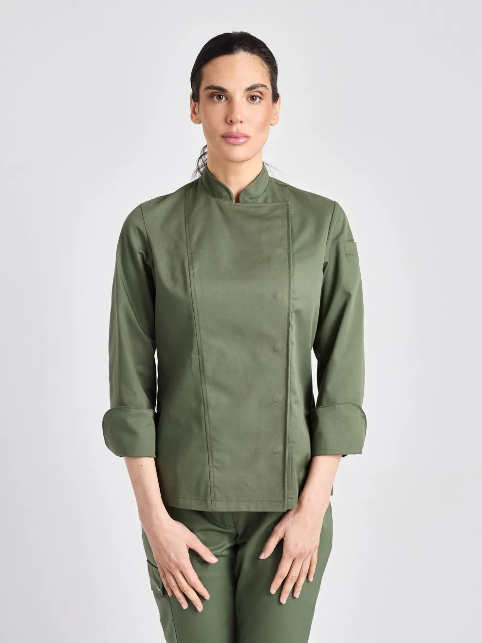 Rimini-Bene Lady Classic - Kochjacke - olive